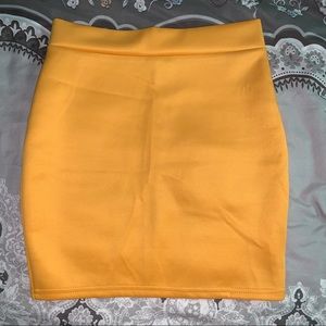 Yellow Mini Skirt